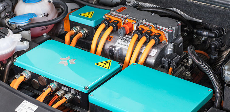 Hier liegt das Geheimnis der Leistungsfähigkeit – das Batteriesystem der Firma Kreisel Electric bringt den Caddy als E-Transporter ordentlich auf Touren.
