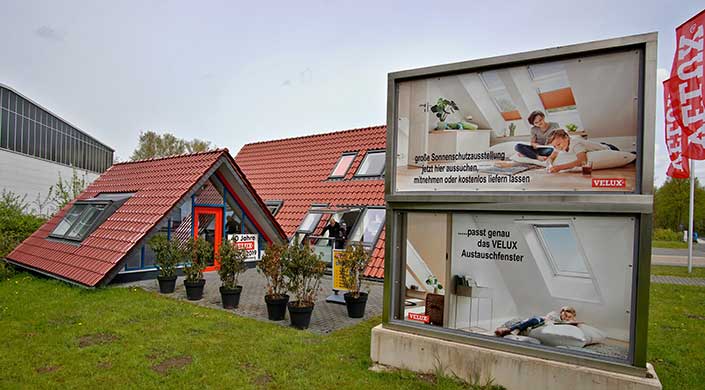 Bild von Dachfenster-Service Gerstenberg Austellungsräume und Außenwerbung