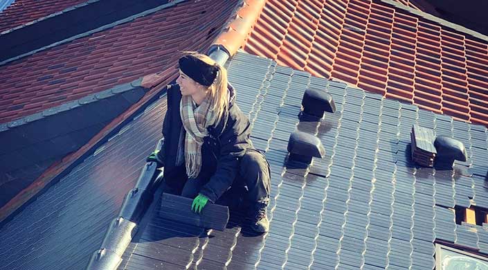 Bild von Chiara Burgdorf auf dem Dach
