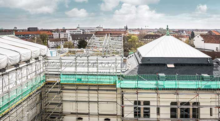 Bild vom Dach des Landesmuseum Hannover