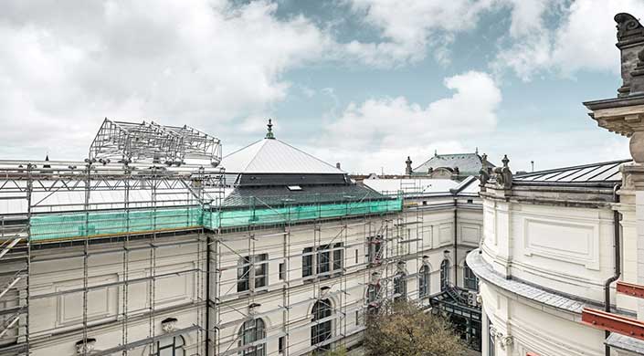 Bild vom Dach des Landesmuseum Hannover