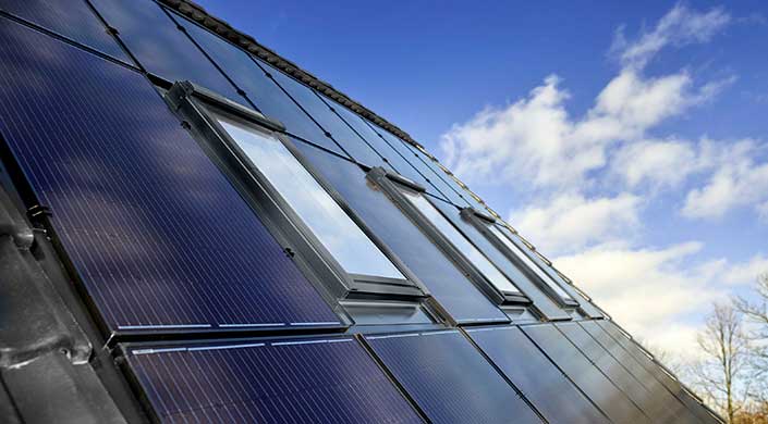 Bild von Photovoltaik-Anlage auf dem Dach