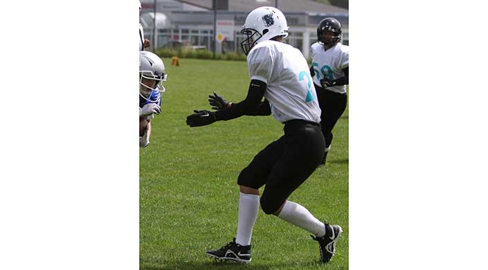 Bild von Dachdeckerin Janina Müller spielt American Football