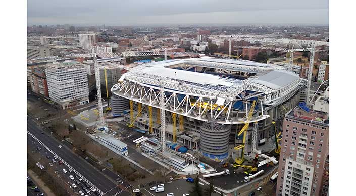 Bild von Baustelle am Stadion des Real Madrid