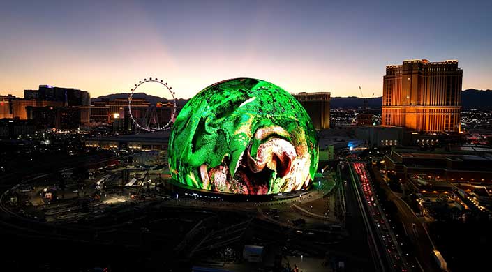 BIld von The Sphere in Las Vegas