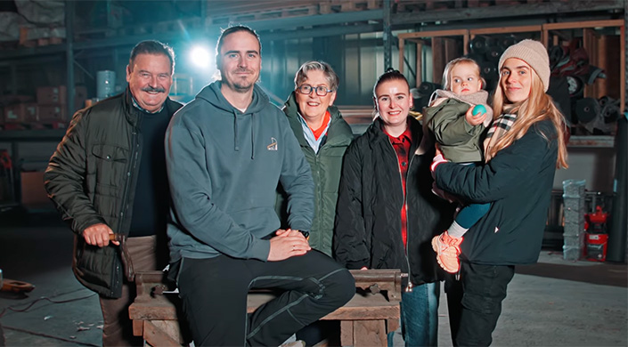 Bild von Dachdecker-Familie Moll