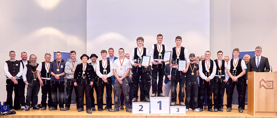 Bild von den Landessiegern der Dachdecker der German Craft Skills