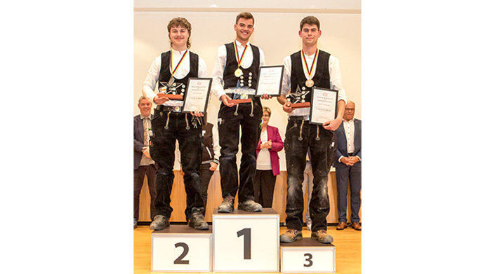 Bild von den Landessiegern der Dachdecker der German Craft Skills