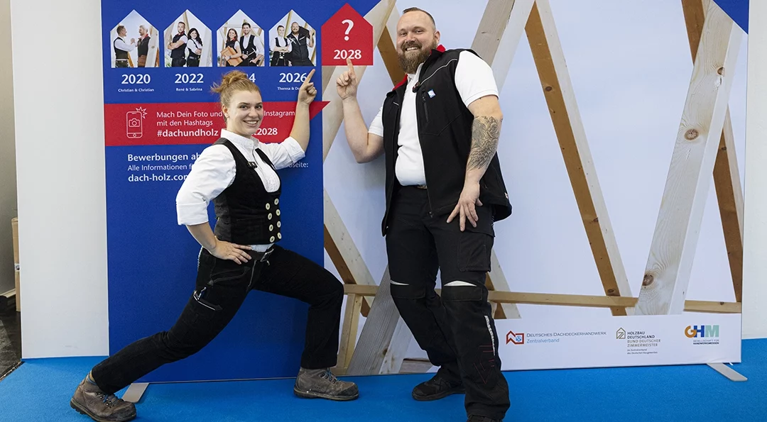Gesichter Dach+Holz 2028: MessebotschafterInnen gesucht